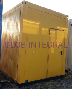 Kontener biurowy szatniowy  9956 /żółty /Swarzędz 