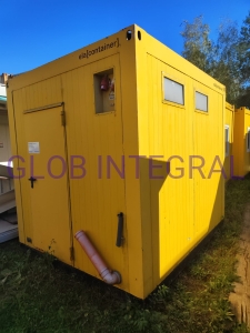 Kontener sanitarny mix /żółty/ 3m/ Warszawa